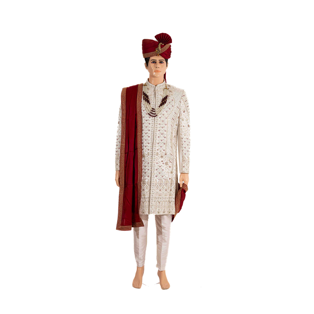 KAVIRAJ GROOM SHERWANI SUIT HKKK MENMENS SHERWANI PEHNAWA 13/06