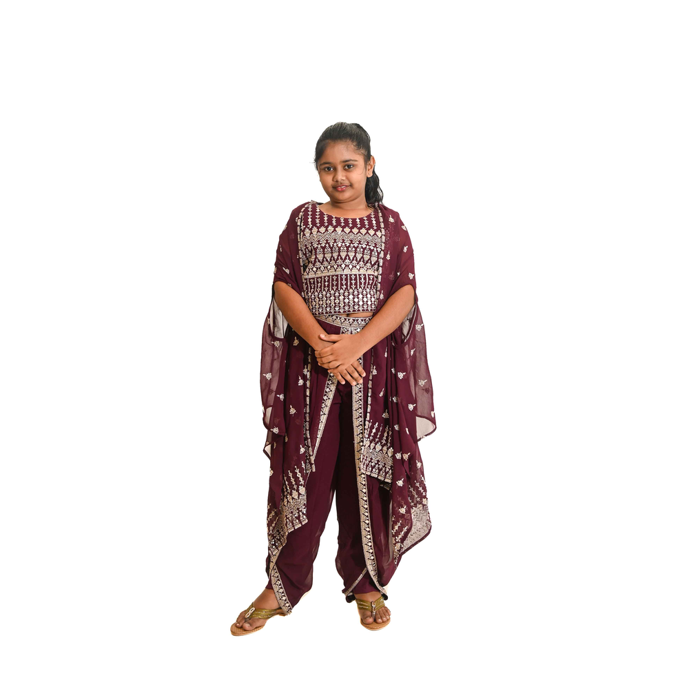BENAZIR GIRLS FANCY JACKET SUITS HUK
