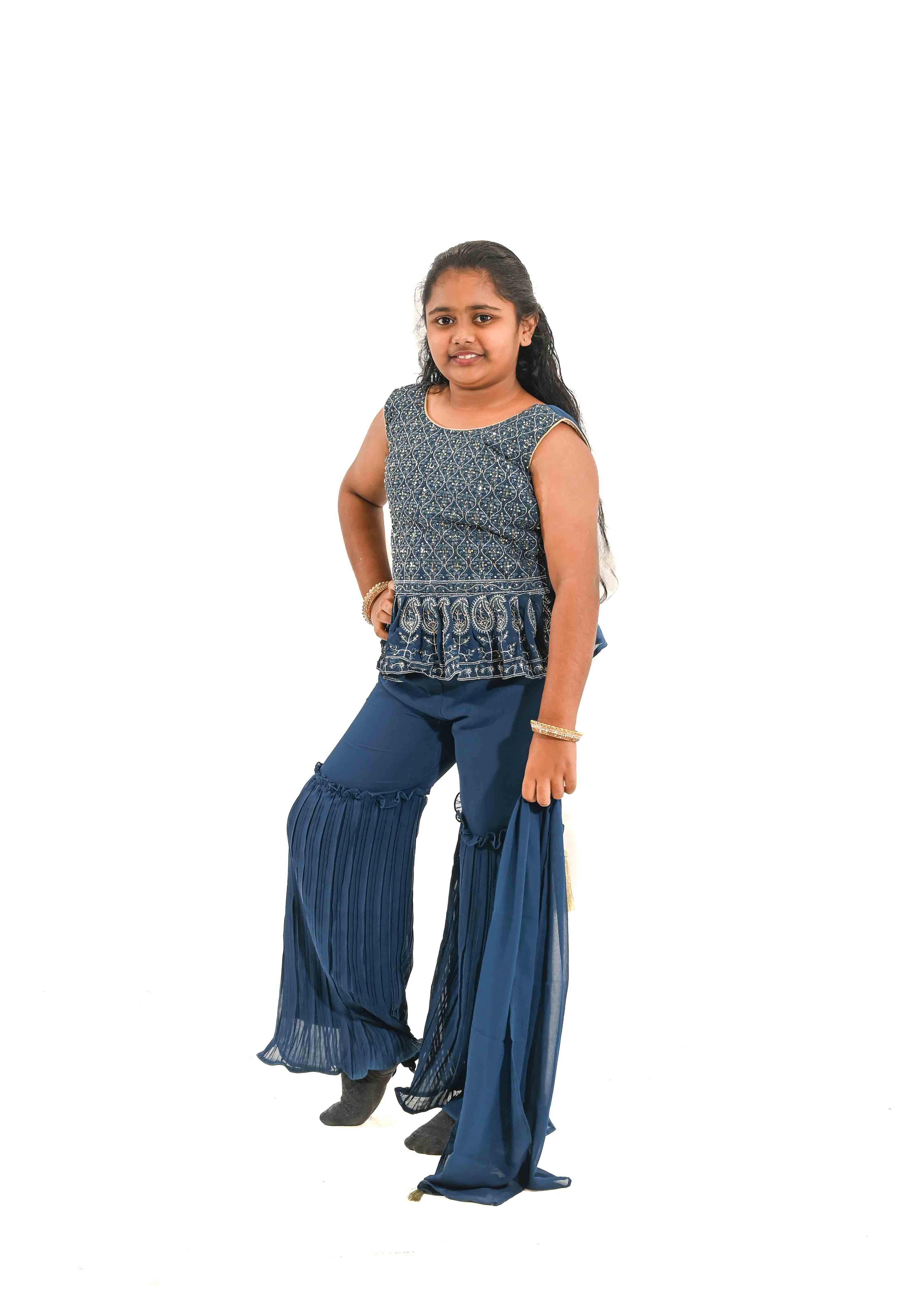 MEERA GIRLS KURTA PLAZO SUITS HMK KIDS GIRLS PEHNAWA 06 06 2023 RC5500 436