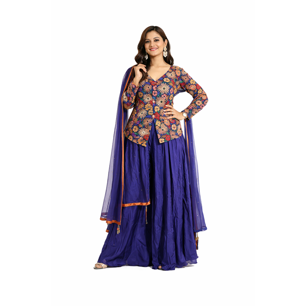 AARUSHI SHORT TOP PLAZO SUIT 