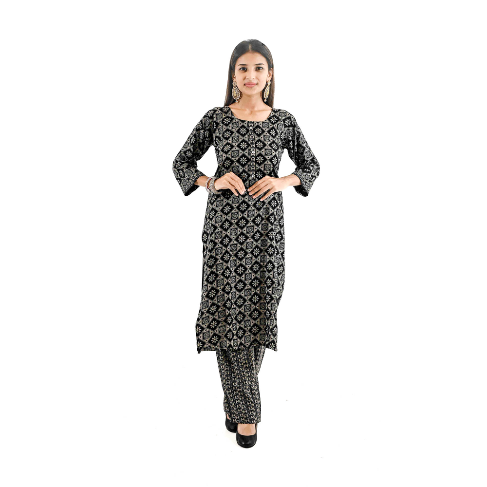 JINITA LADIES KURTI PANT SUIT SS