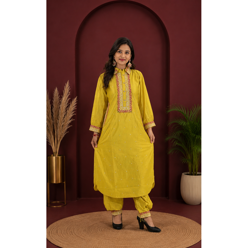 UJESHA KURTI PANTS SUIT 