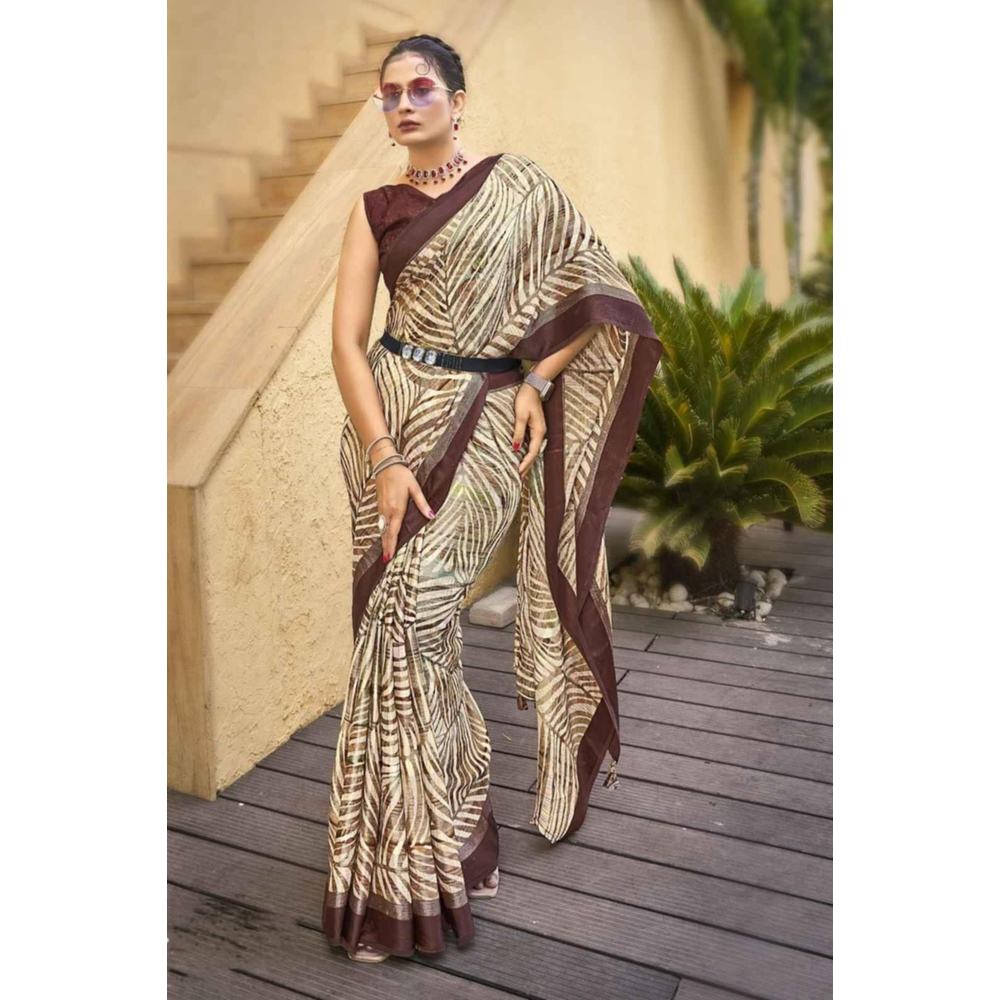 SUNANDA PRINTED SAREE TK