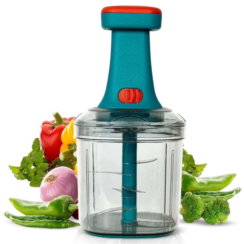 LEEZA Press Push Vegetables Chopper 