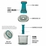 LEEZA Press Push Vegetables Chopper 