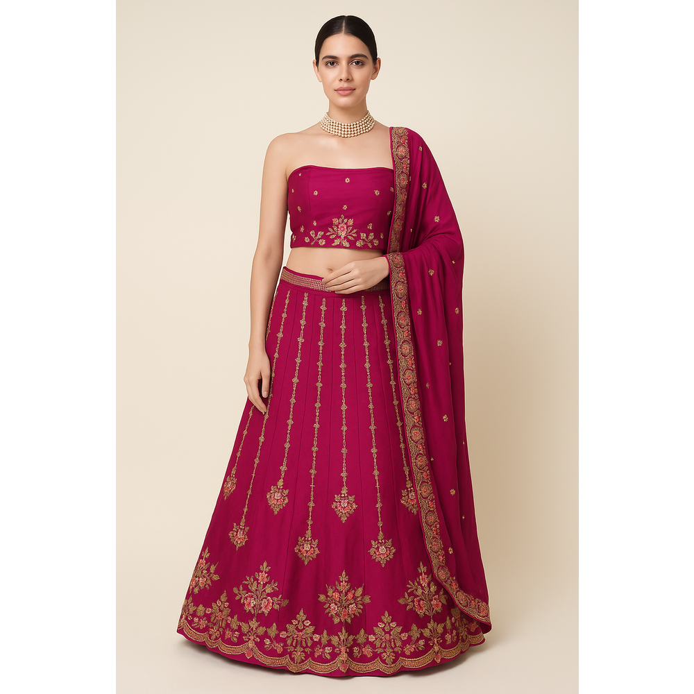 ZOHRA UNSTITCHED LEHENGA ETK