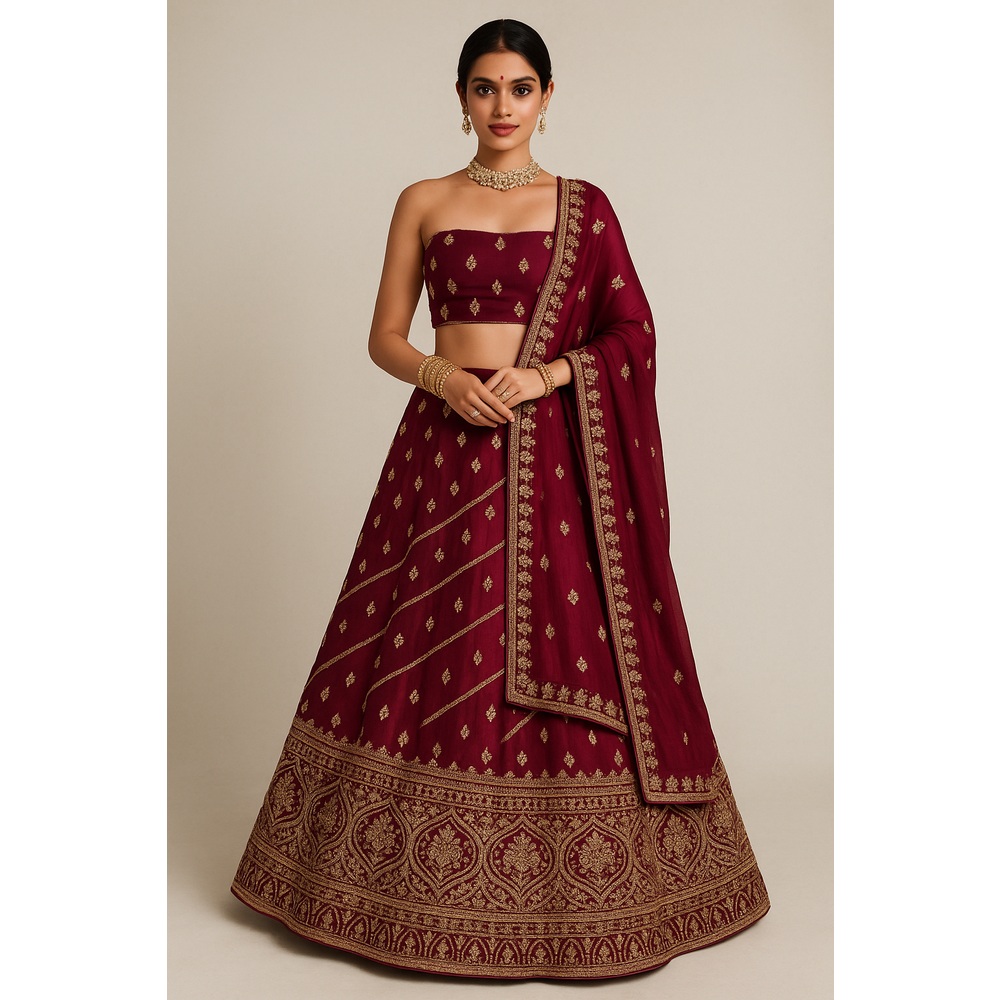 RUHI UNSTITCHED LEHENGA ESK