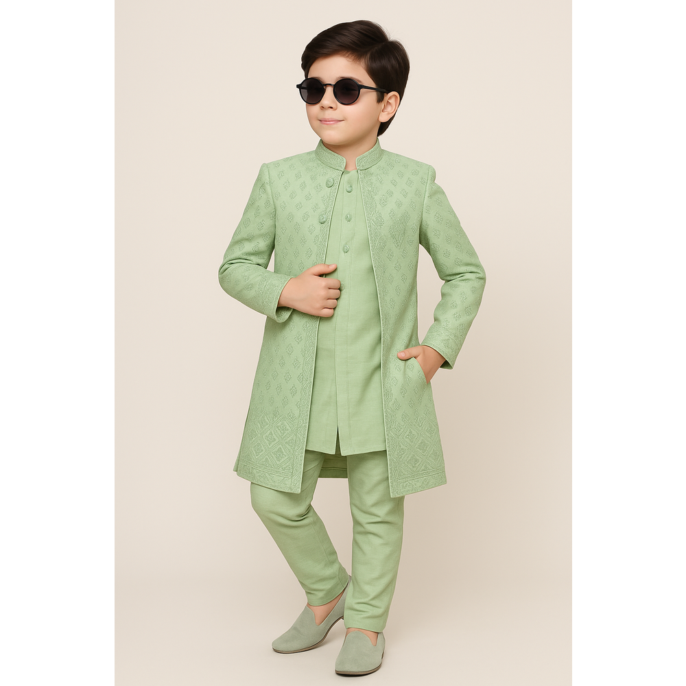 JACOB INDO WESTERN SHERWANI SUIT SS