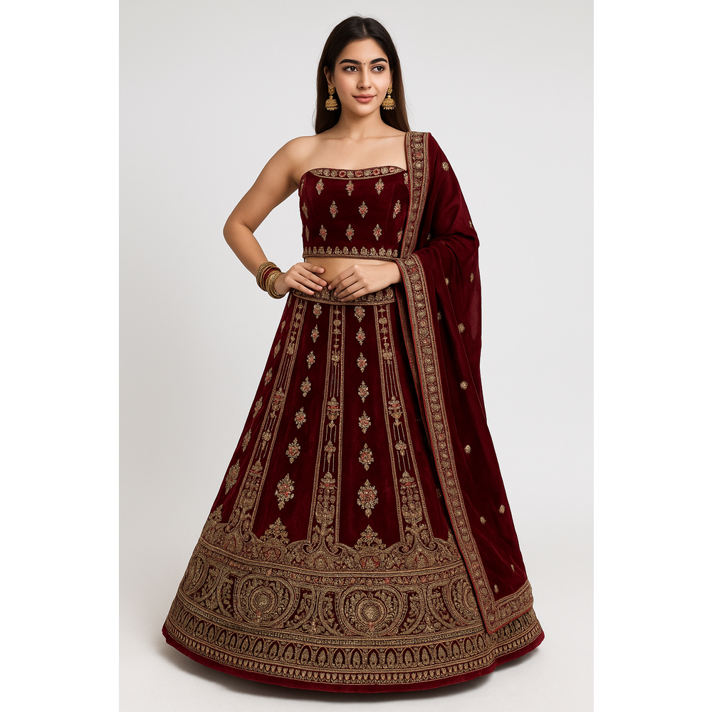 SIMRAN UNSTITCHED LEHENGA ETK