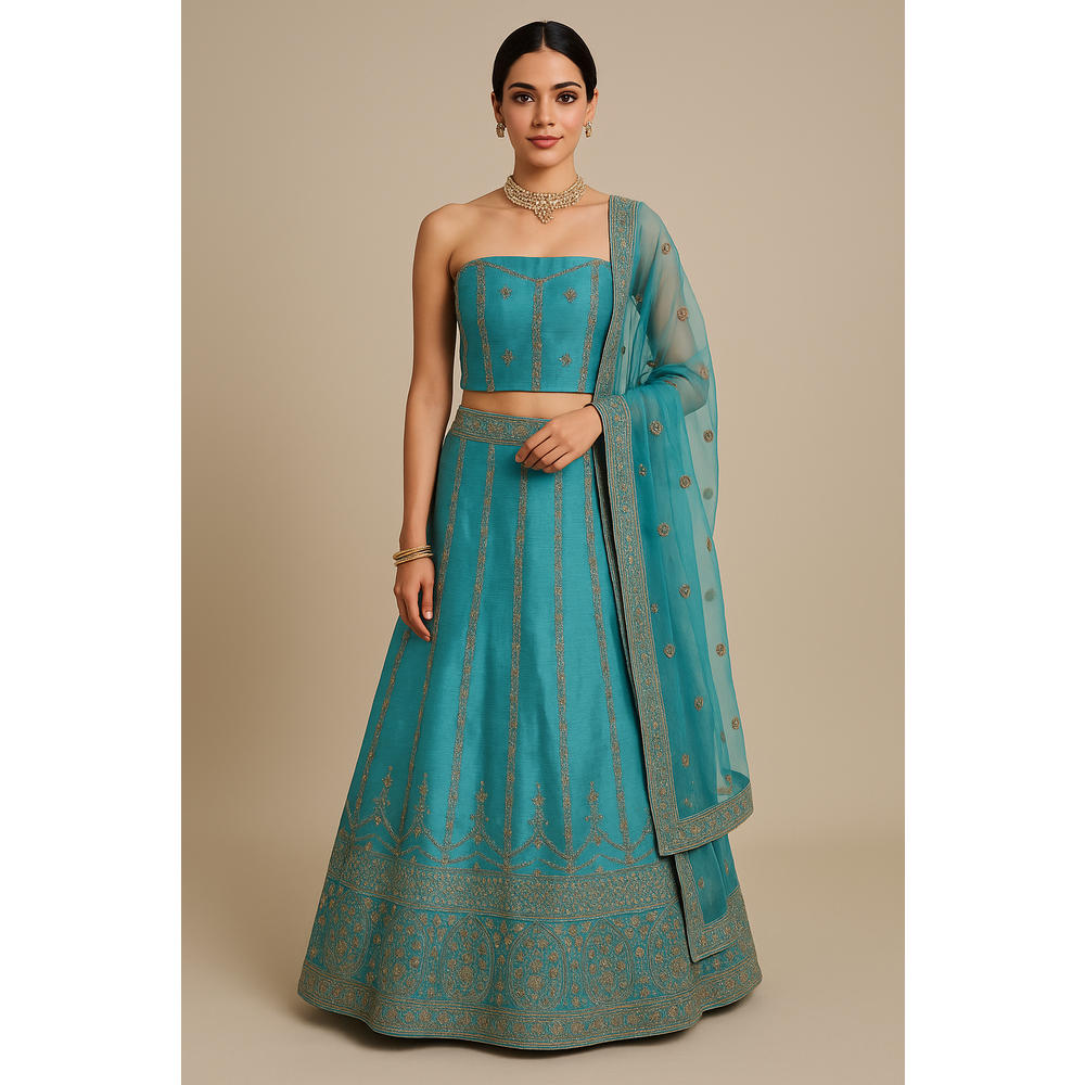 GEETANJALI UNSTITCHED LEHENGA HEK